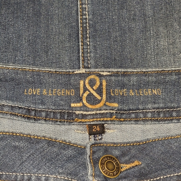 Plus Size L&L Denim Skirt - Picture 3 of 3